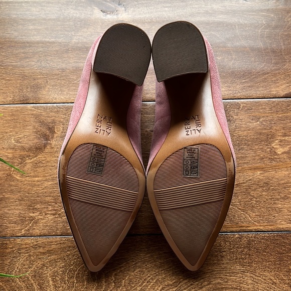Naturalizer Hope Suede Rosewood Pink Block Heel - Picture 7 of 8